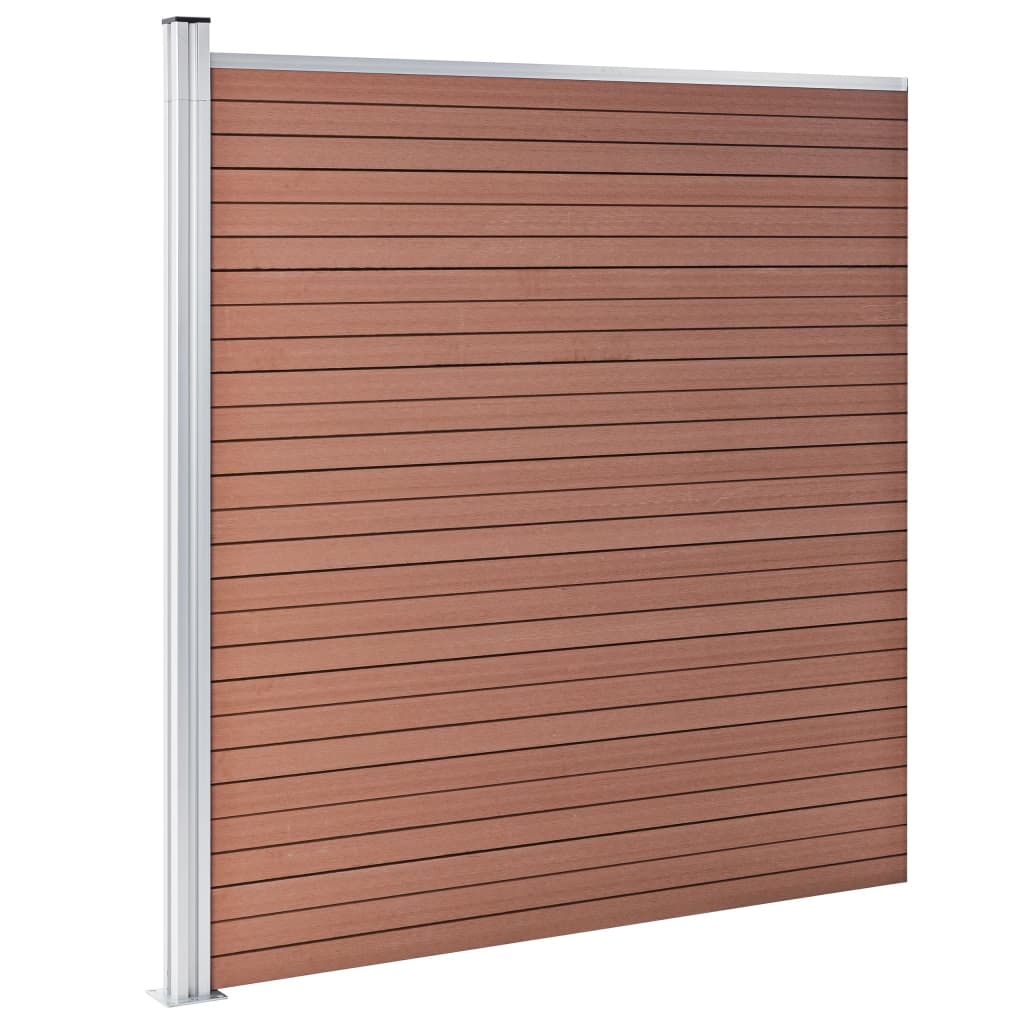 Barna wpc kerítéspanel 1045 x 186 cm Barna wpc kerítéspanel 1045 x 186 cm