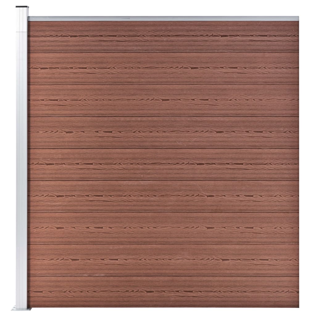 10 négyszögletes és 1 ferde barna wpc kerítéselem 1830 x 186 cm 10 négyszögletes és 1 ferde barna wpc kerítéselem 1830 x 186 cm