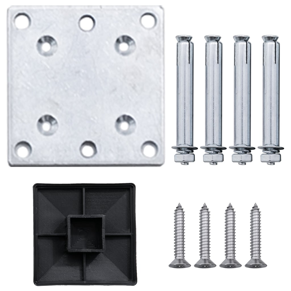 10 négyszögletes és 1 ferde szürke wpc kerítéselem 1830x186 cm