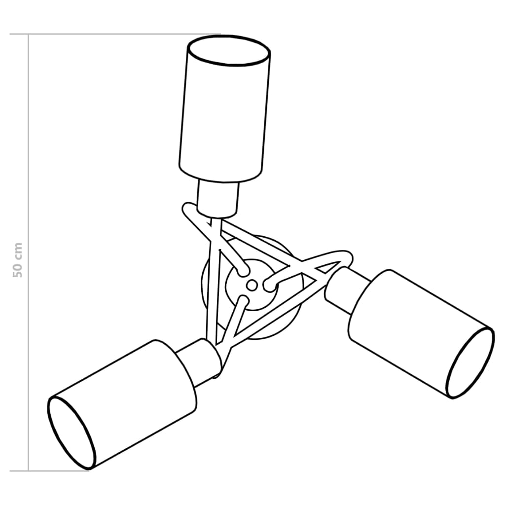 Fehér kerámia lámpaernyős mennyezeti lámpa 3 db e14-es izzóhoz