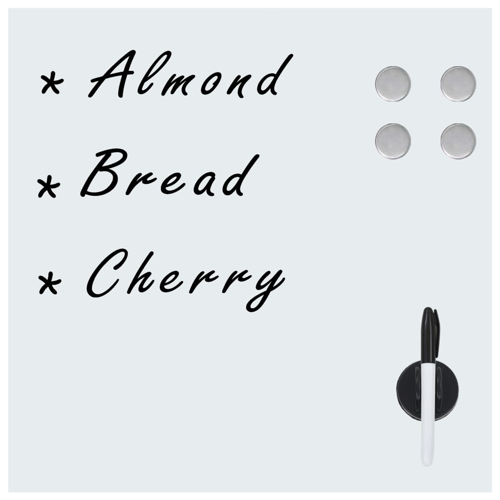 Falra szerelhető mágneses üvegtábla 60 x 60 cm