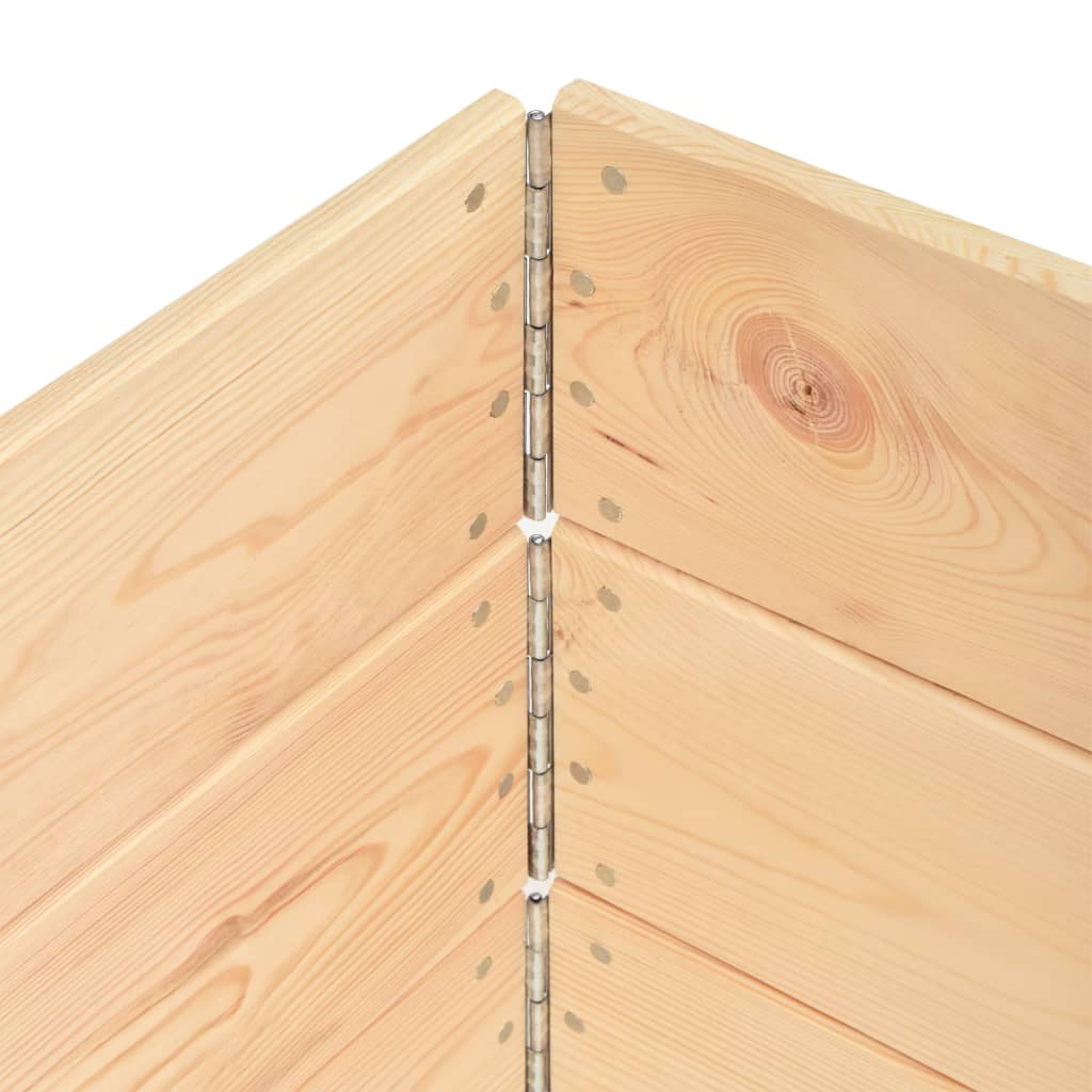 3 db tömör fenyőfa raklapmagasító 60 x 80 cm