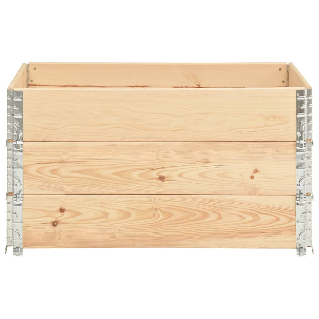 3 db tömör fenyőfa raklapmagasító 50 x 100 cm
