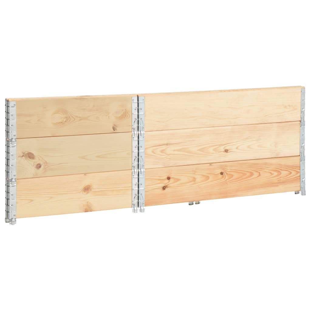 3 db tömör fenyőfa raklapmagasító 50 x 100 cm