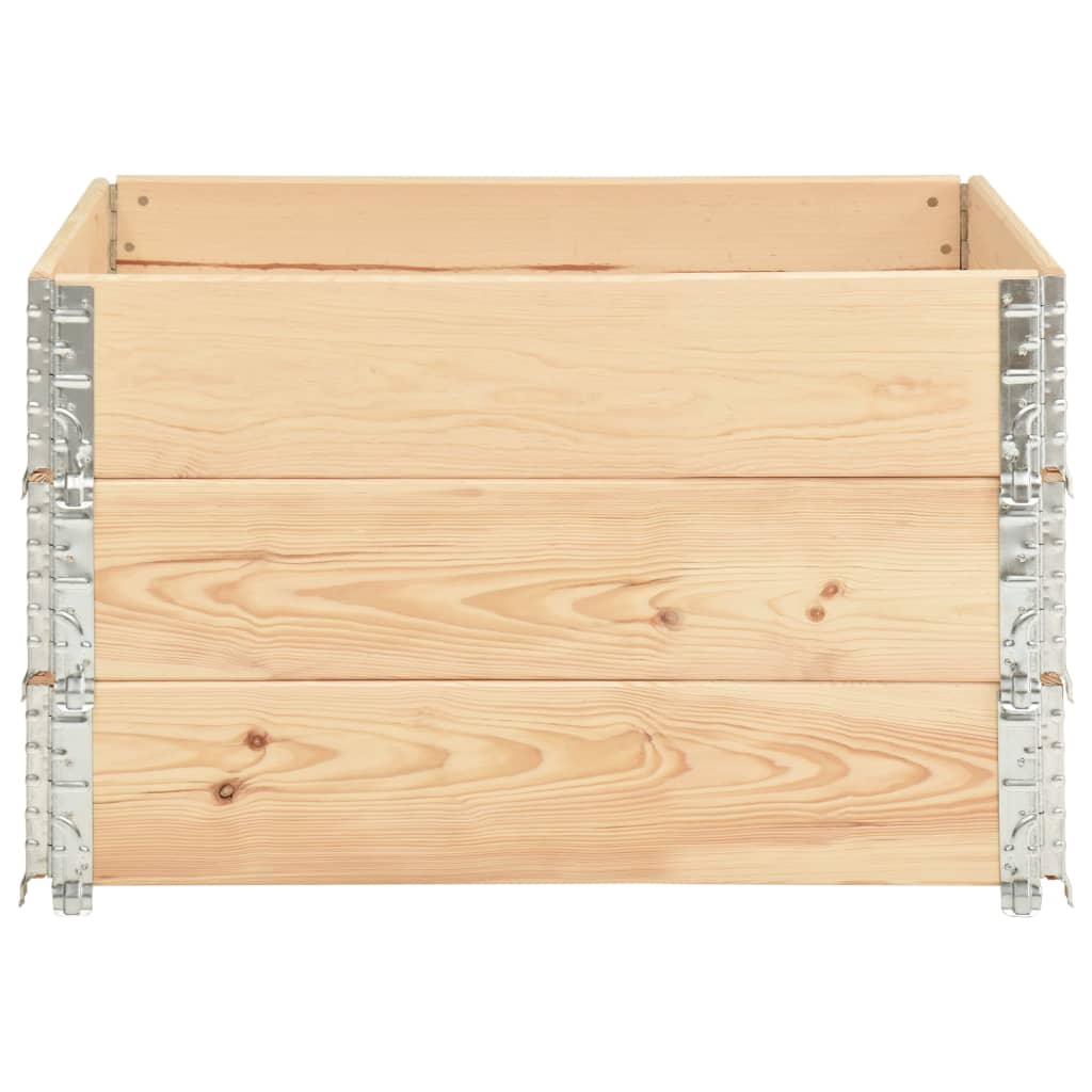 3 db tömör fenyőfa raklapmagasító 100 x 100 cm