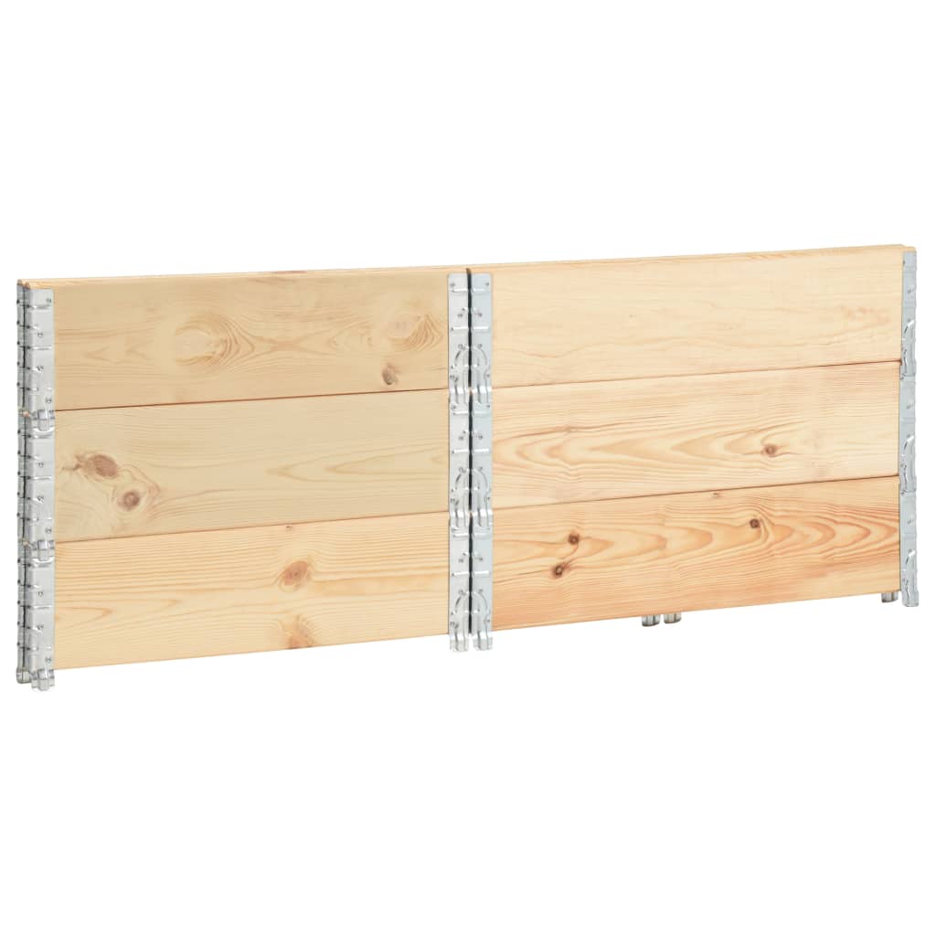 3 db tömör fenyőfa raklapmagasító 100 x 100 cm