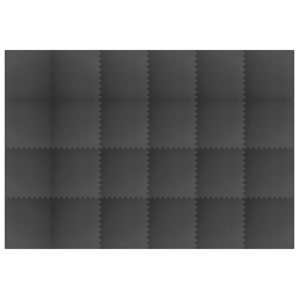 24 db fekete eva habszivacs padlószőnyeg 8,64 ㎡