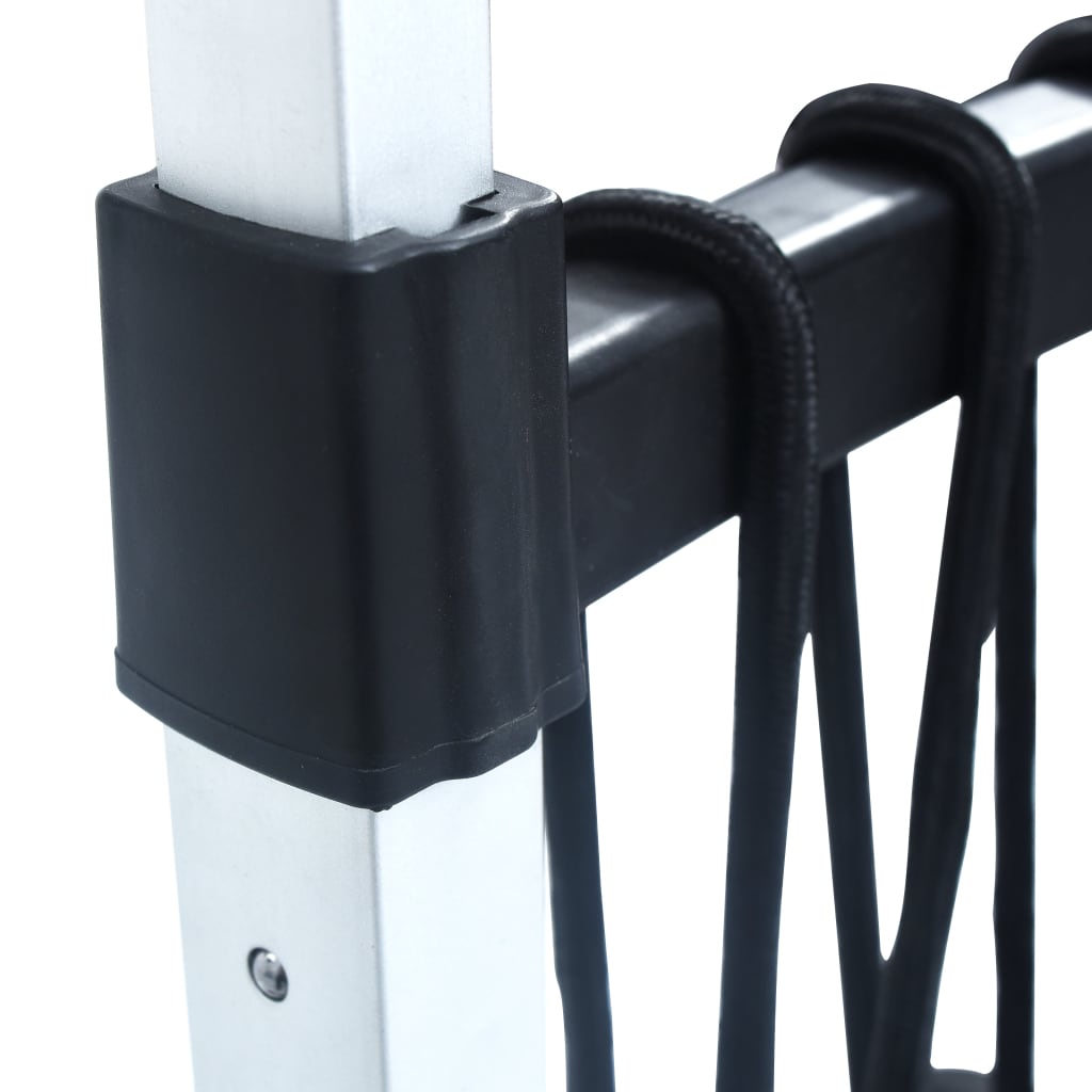 Vidaxl ezüstszínű összecsukható lépcsőnjáró alumínium molnárkocsi 70kg