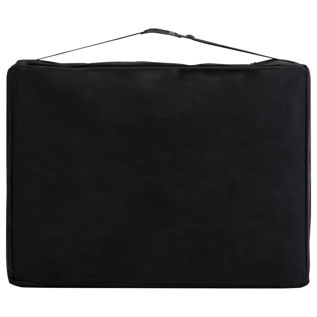 Kétzónás rózsaszín összecsukható fa masszázsasztal