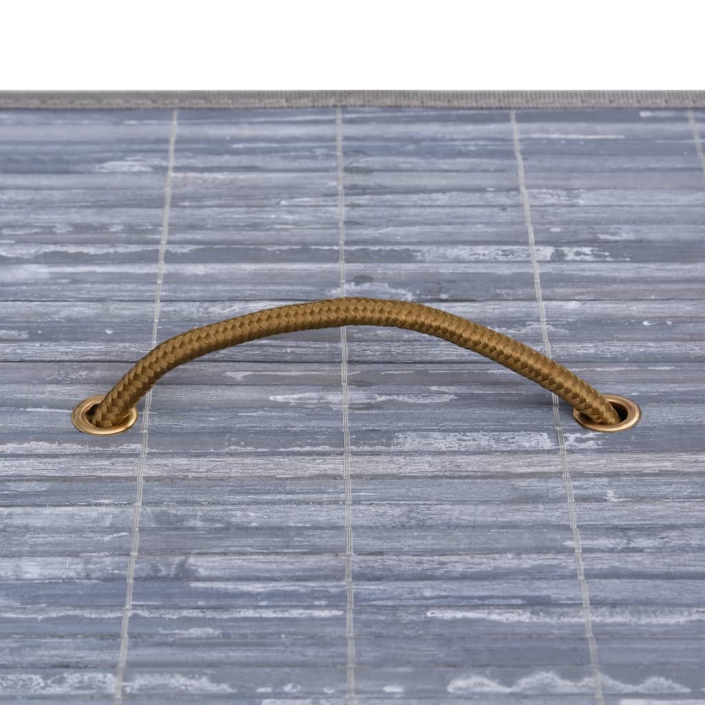 Szürke bambusz szennyestartó kosár 100 l