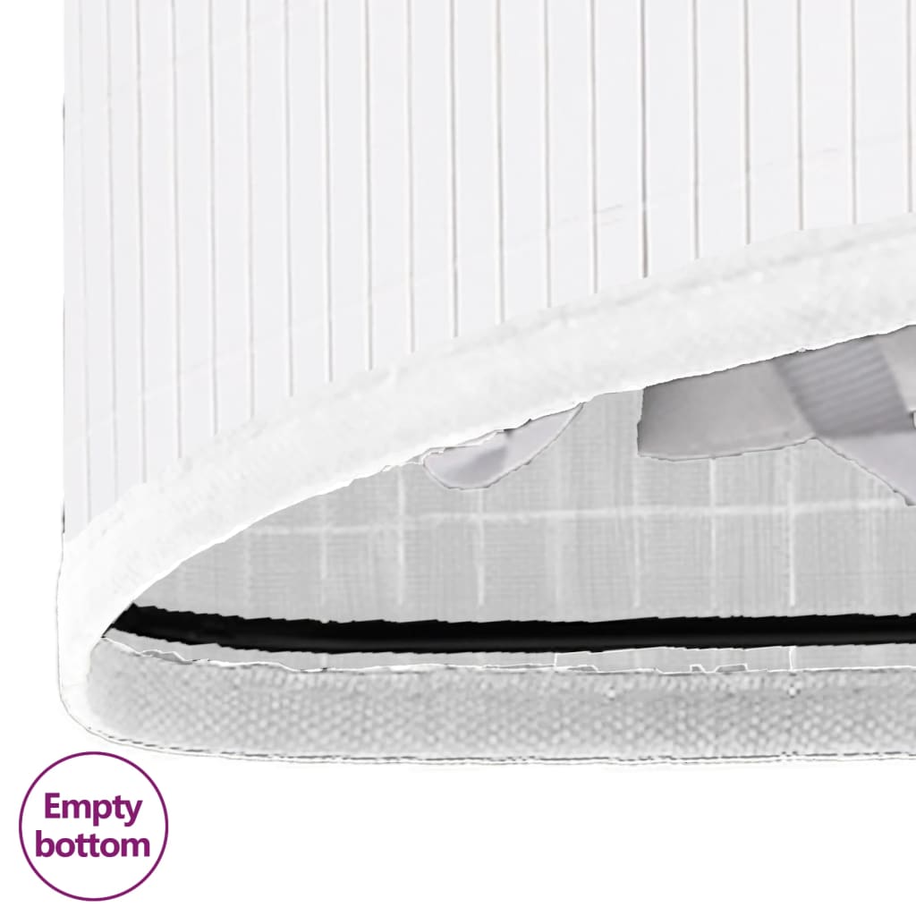 Fehér sarok bambusz szennyestartó kosár 60 l