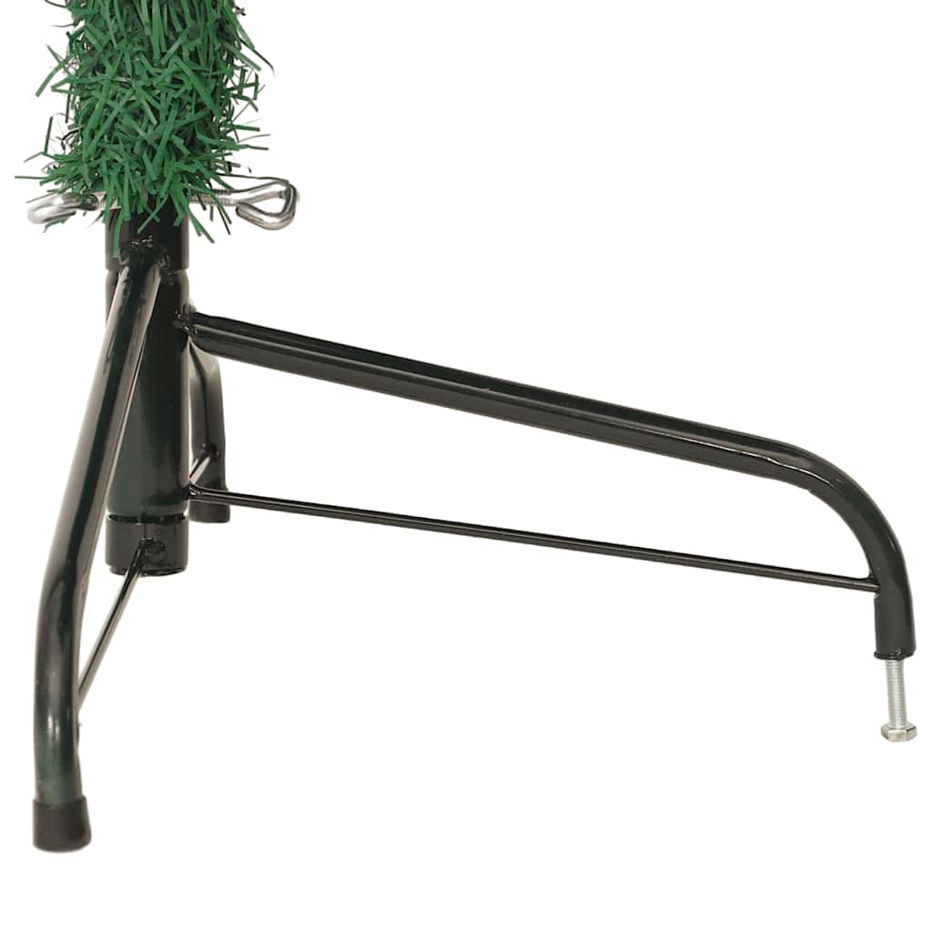 Zöld pvc fél műkarácsonyfa állvánnyal 180 cm