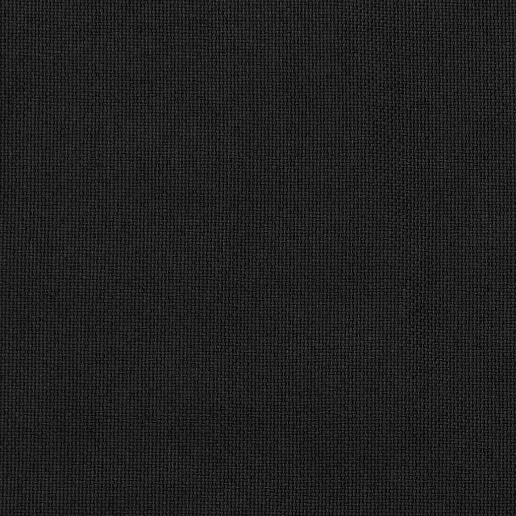 2 db fekete vászonhatású sötétítőfüggöny kampókkal 140 x 225 cm