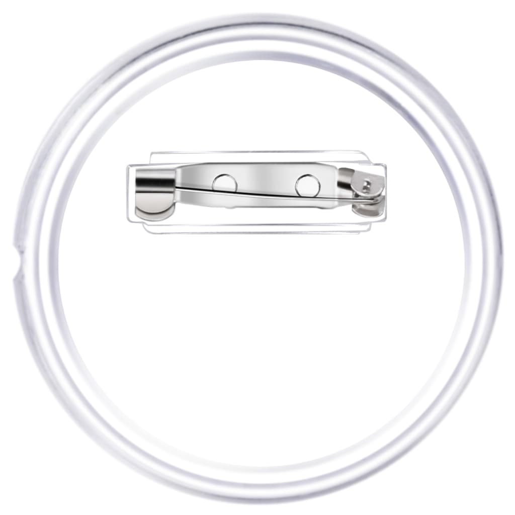 100 készlet akril 44 mm-es kitűző