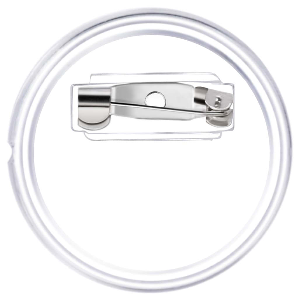 100 készlet akril 25 mm-es kitűző