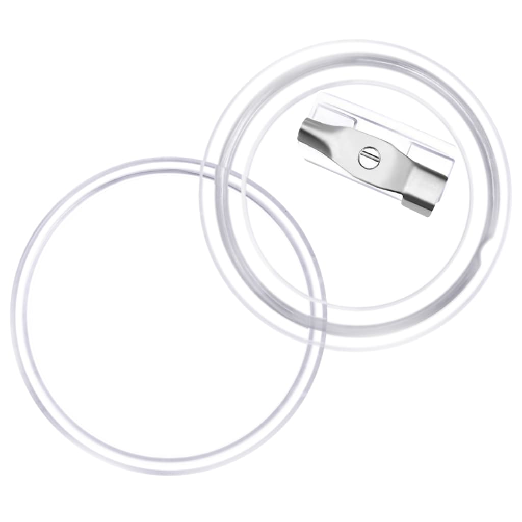 100 készlet akril 25 mm-es kitűző