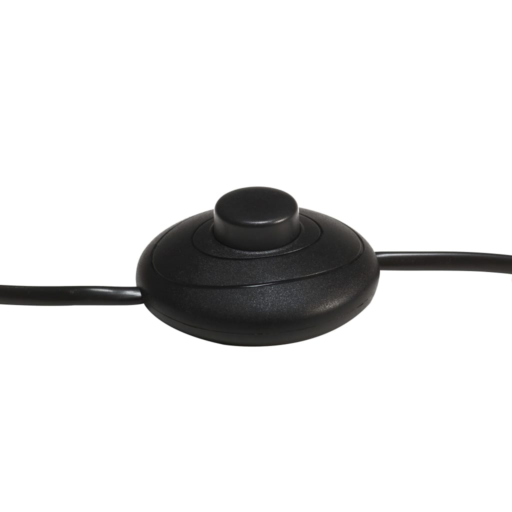 Fekete tömör mangófa állólámpa e27