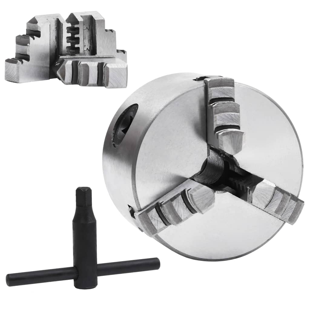 3 szorítópofás önközpontosító acél esztergatokmány 80 mm