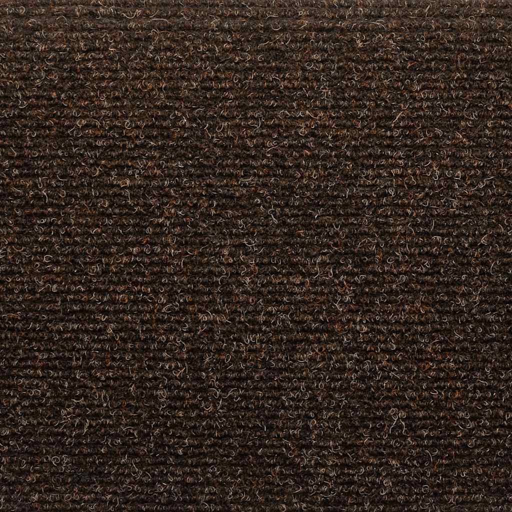15 db öntapadós lépcsőszőnyeg 65 x 21 x 4 cm barna félkör alakú nagy