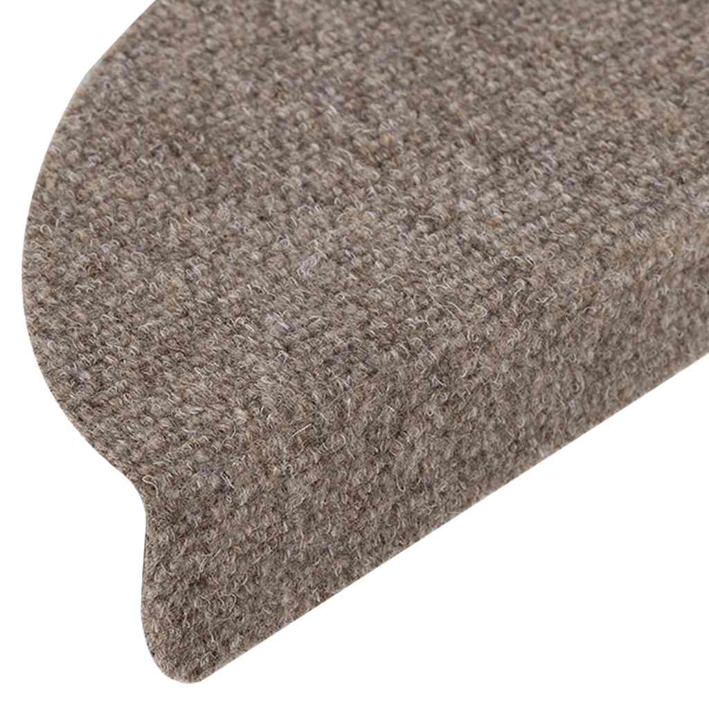 15 db öntapadós lépcsőszőnyeg 65 x 21 x 4 cm bézs félkör alakú nagy