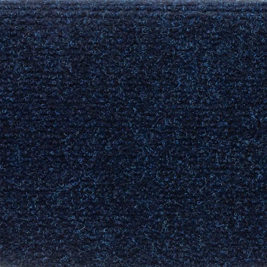 15 db öntapadós lépcsőszőnyeg, 56 x 17 x 3 cm, sötétkék, félkör alakú