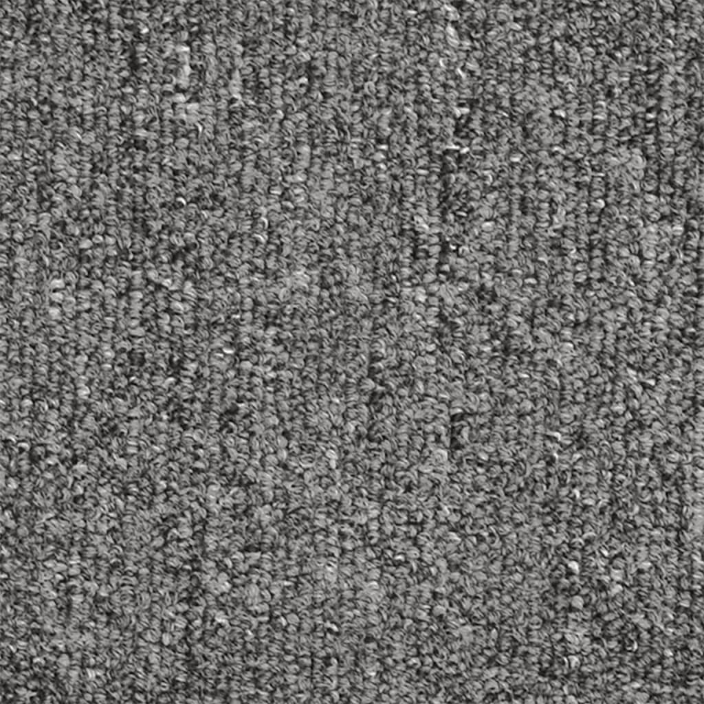 15 db sötétszürke, félkör alakú, nagy lépcsőszőnyeg 65 x 24 x 4 cm