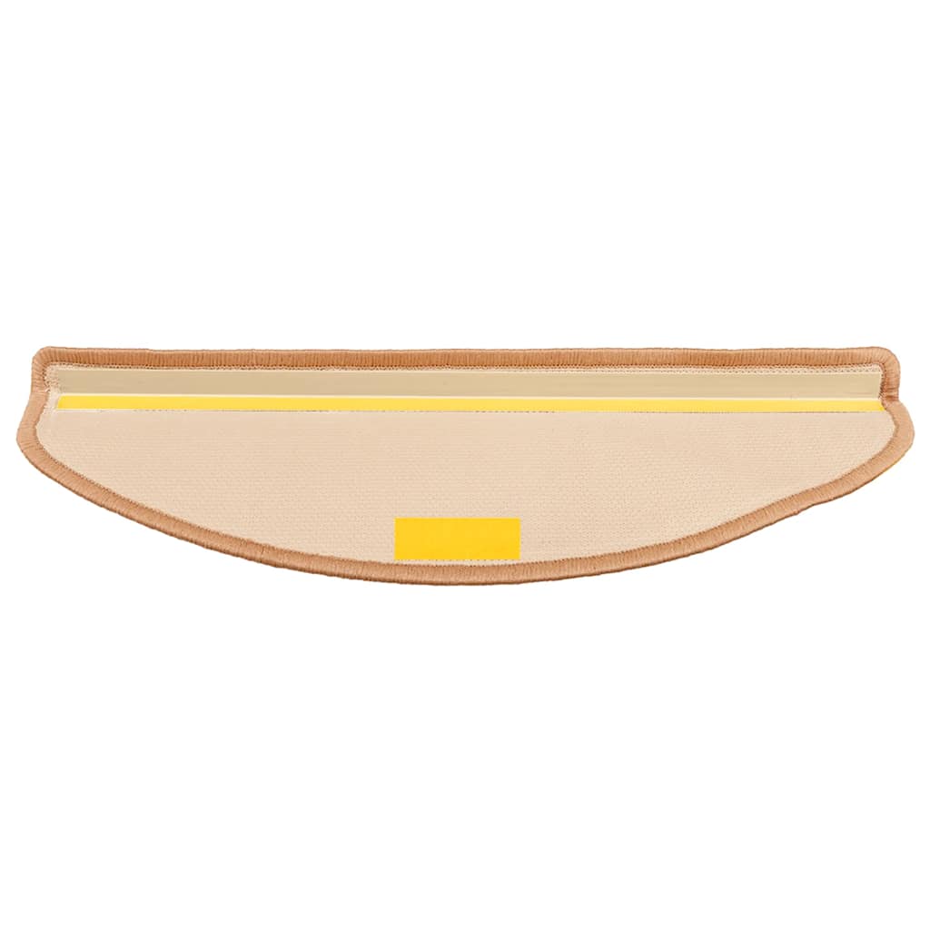 15 db bézs öntapadó lépcsőszőnyeg 65 x 21 x 4 cm