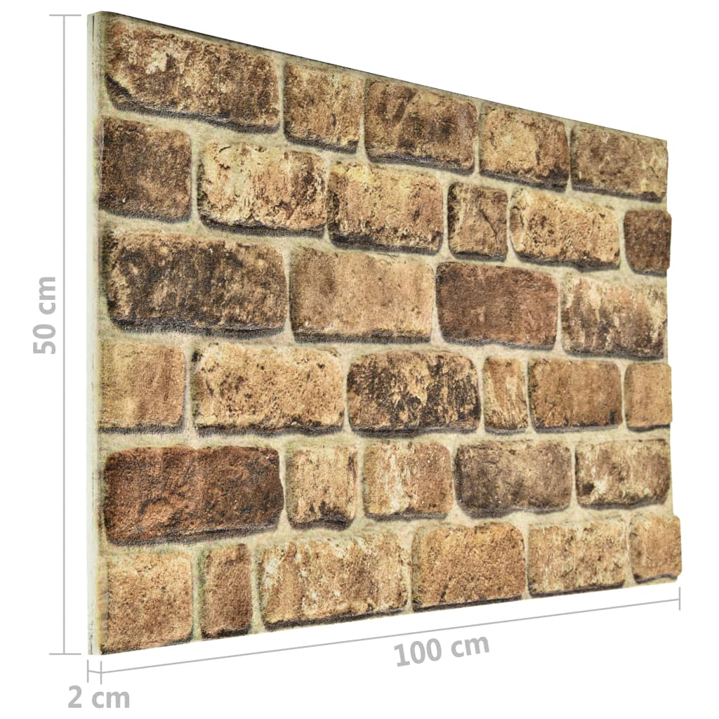 10 db eps 3d fali panel sötét homok színű téglamintával 10 db eps 3d fali panel sötét homok színű téglamintával