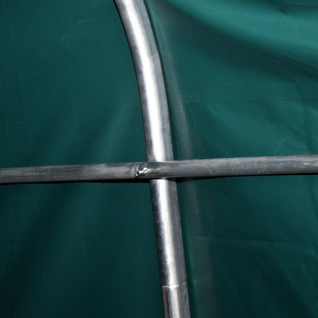 Sötétzöld elmozdítható pvc állattartó sátor 550 g/m² 3,3x3,2 m