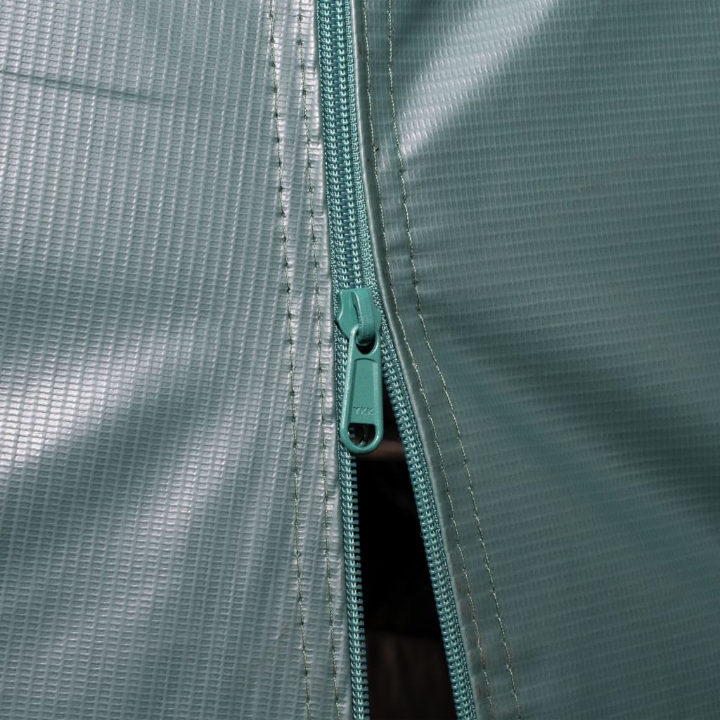 Sötétzöld elmozdítható pvc állattartó sátor 550 g/m² 3,3x3,2 m
