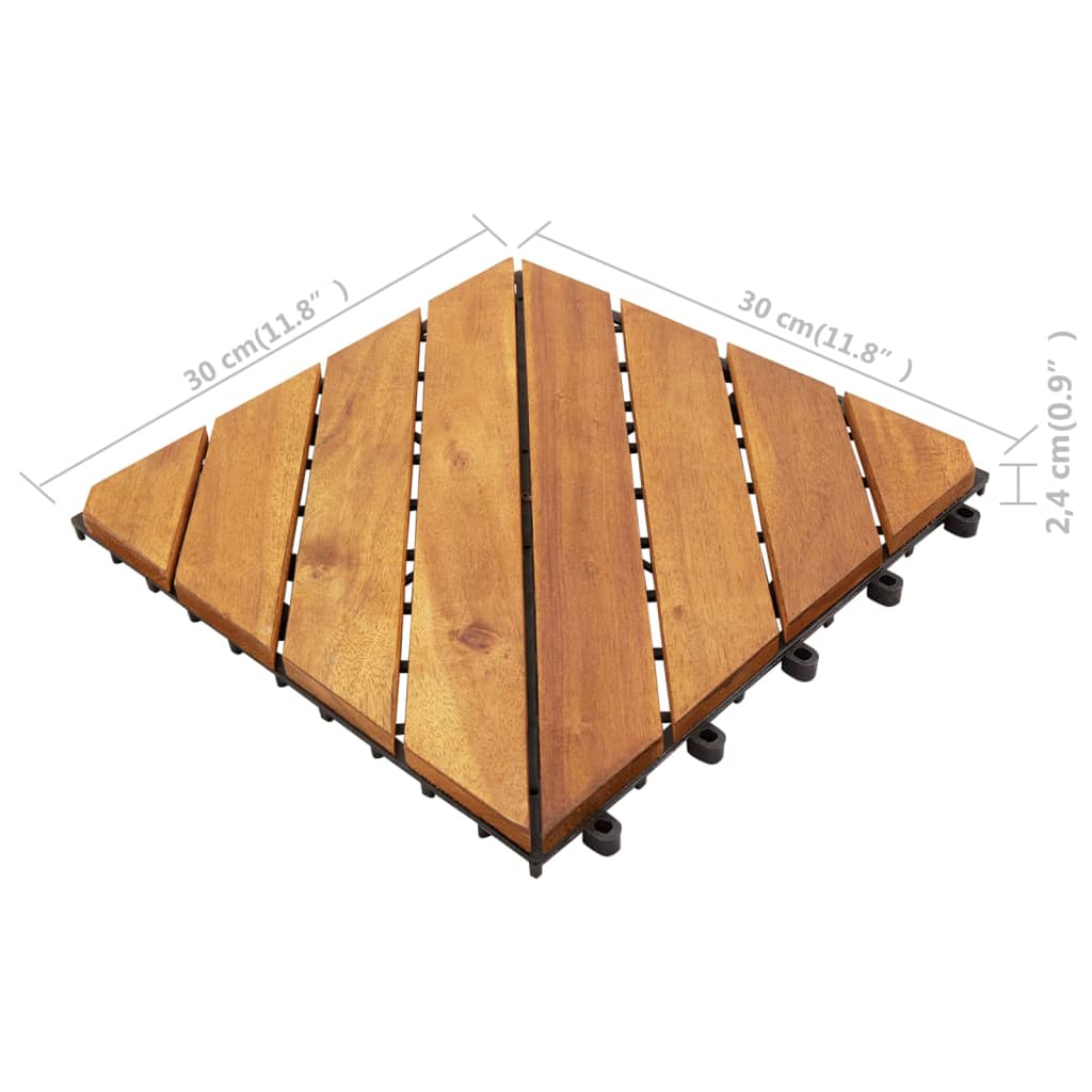 10 darab tömör akácfa padlólap 30 x 30 cm 10 darab tömör akácfa padlólap 30 x 30 cm