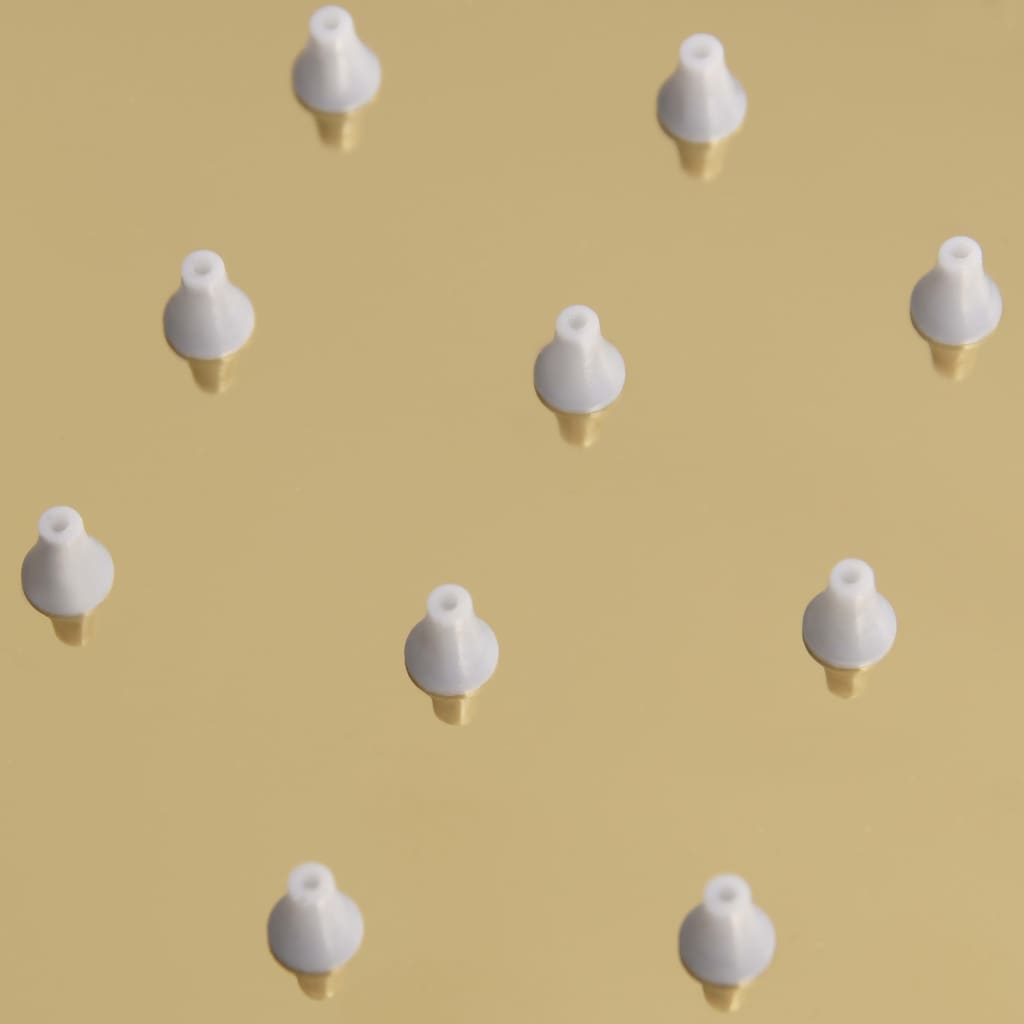 Aranyszínű négyszögletes rozsdamentes acél esőztető zuhanyfej 20x20 cm