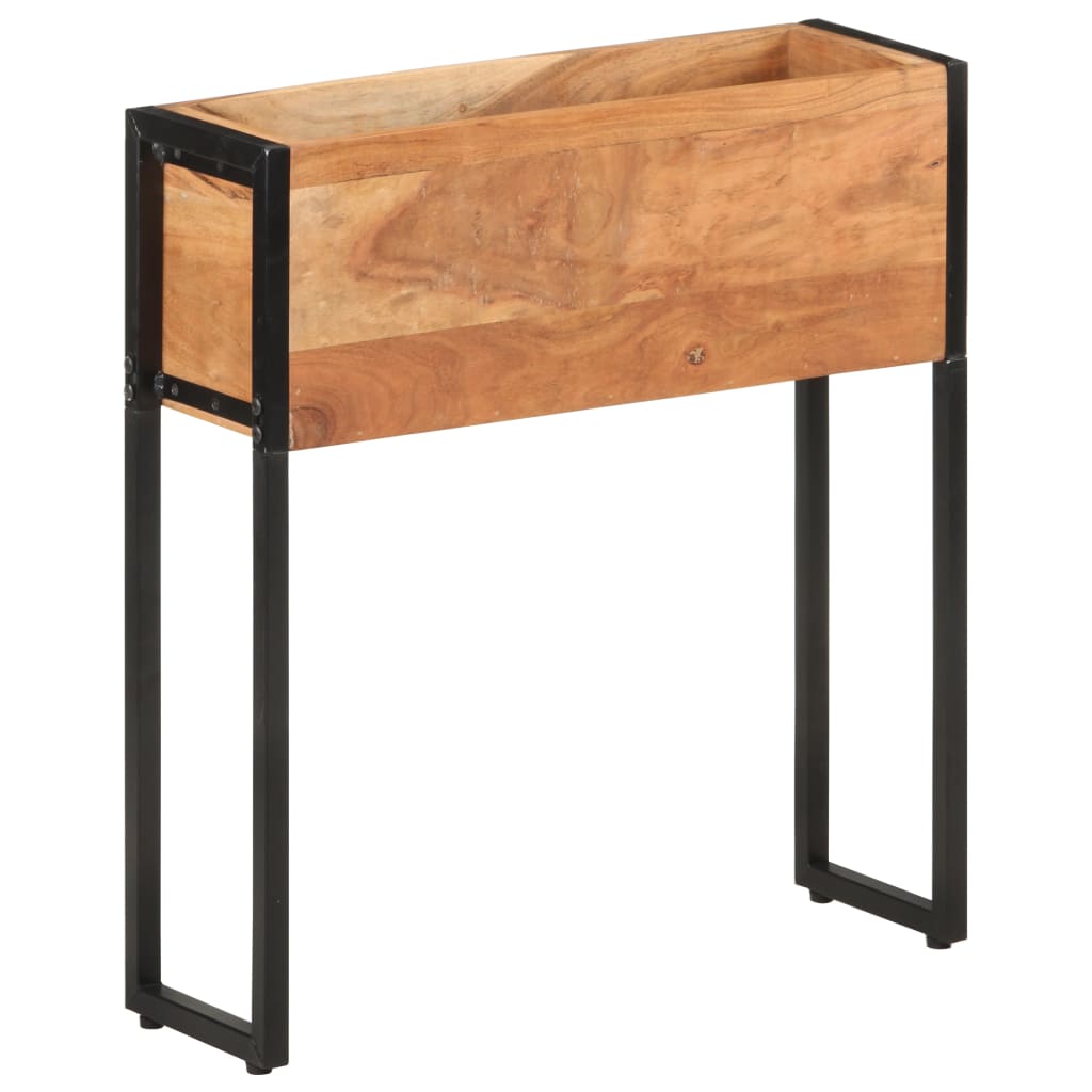Tömör akácfa virágtartó 60 x 20 x 68 cm