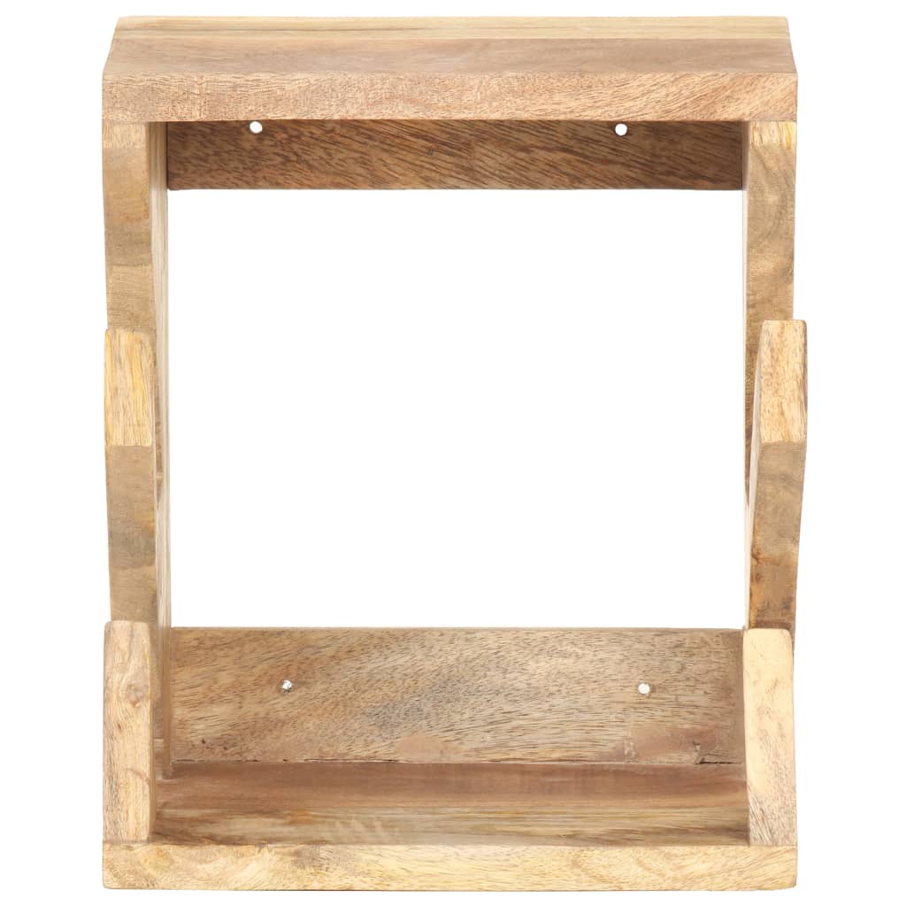 Falra szerelhető tömör mangófa gördeszkatartó 25 x 20 x 30 cm