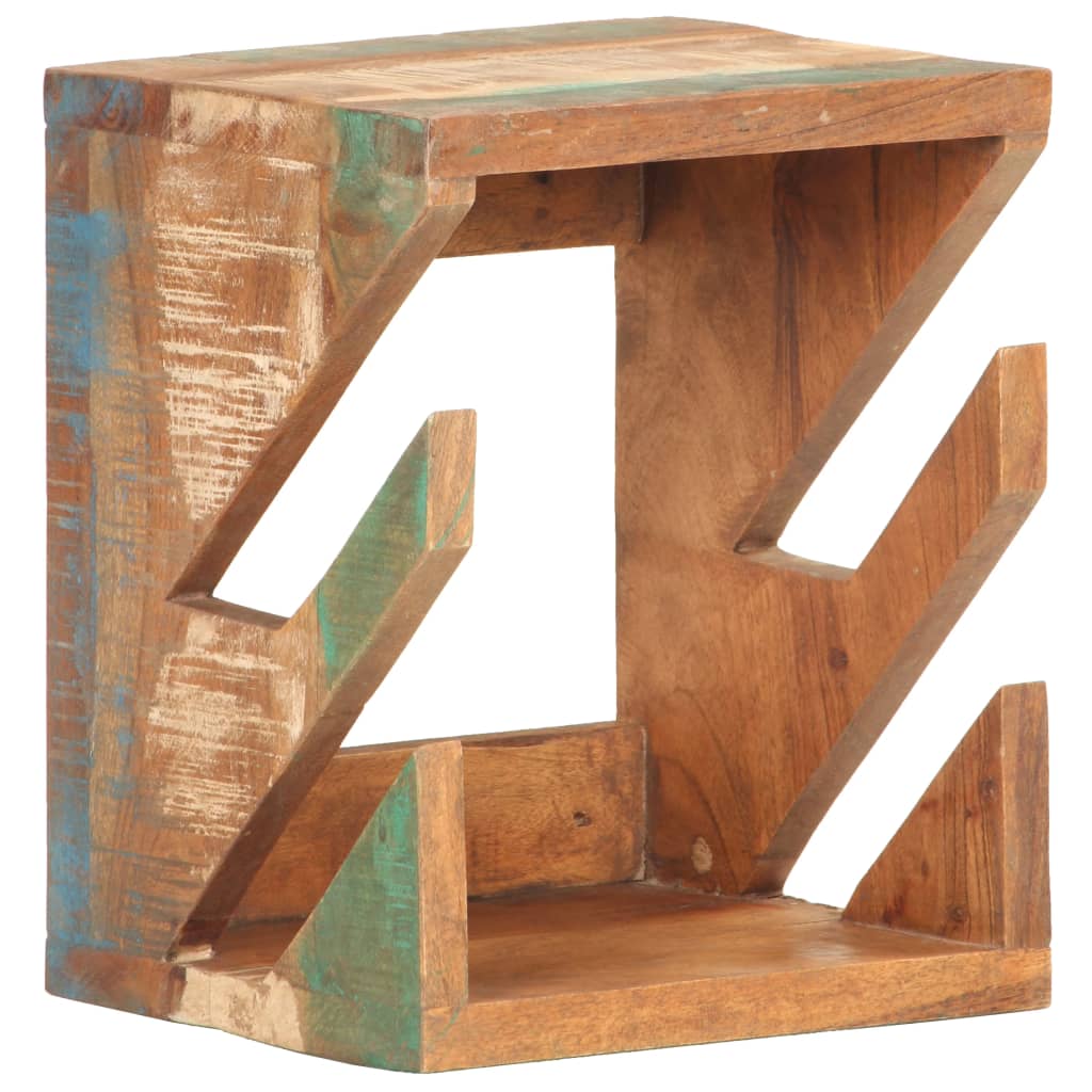 Falra szerelhető újrahasznosított fa gördeszkatartó 25x20x30 cm