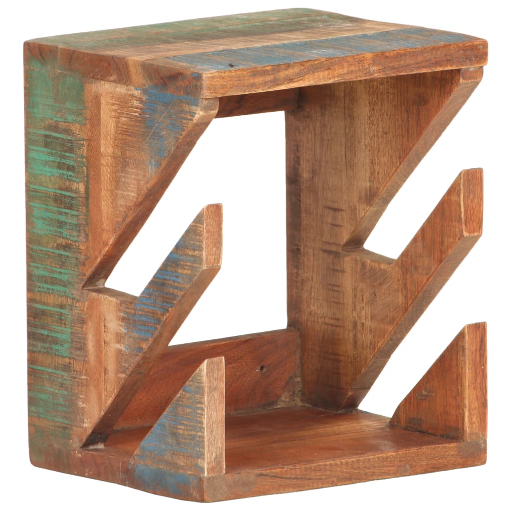 Falra szerelhető újrahasznosított fa gördeszkatartó 25x20x30 cm