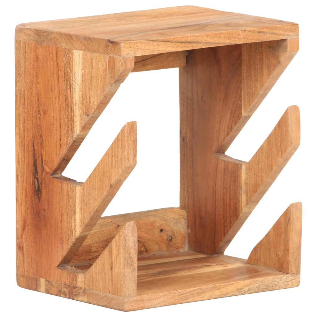 Falra szerelhető tömör akácfa gördeszkatartó 25 x 20 x 30 cm