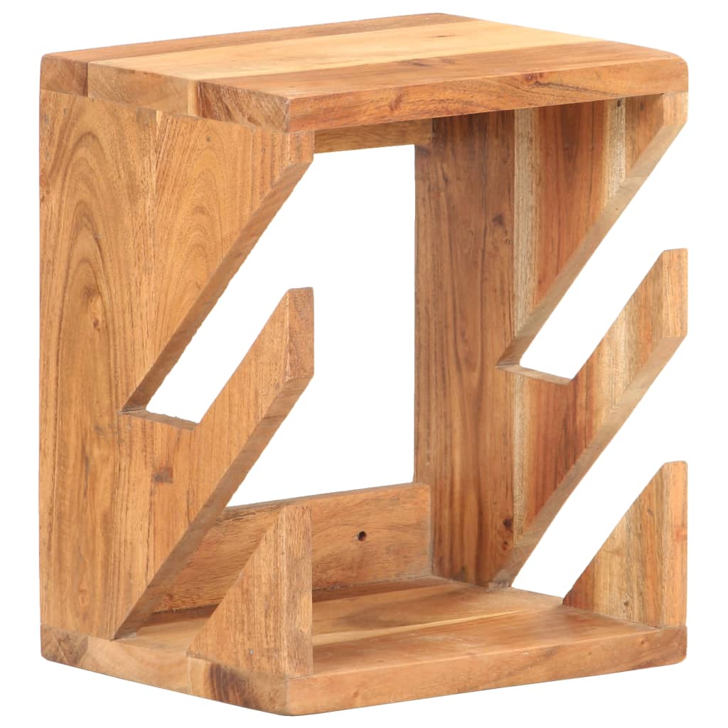 Falra szerelhető tömör akácfa gördeszkatartó 25 x 20 x 30 cm