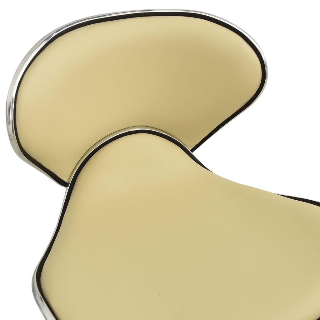 Krémszínű műbőr szalonszék