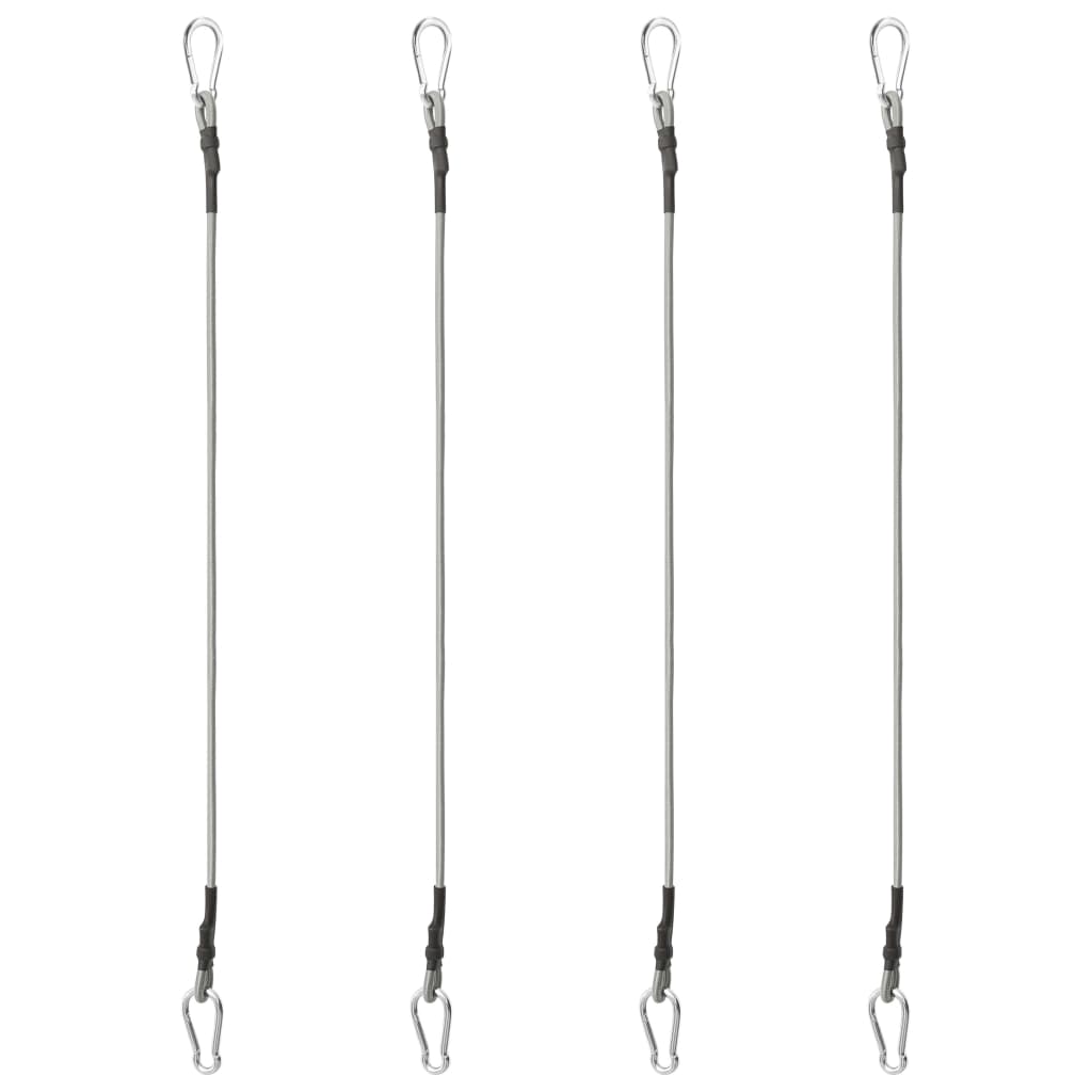 4 db gumi kötél karabinerrel