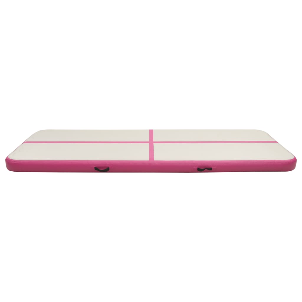Rózsaszín pvc felfújható tornamatrac pumpával 500 x 100 x 15 cm Rózsaszín pvc felfújható tornamatrac pumpával 500 x 100 x 15 cm