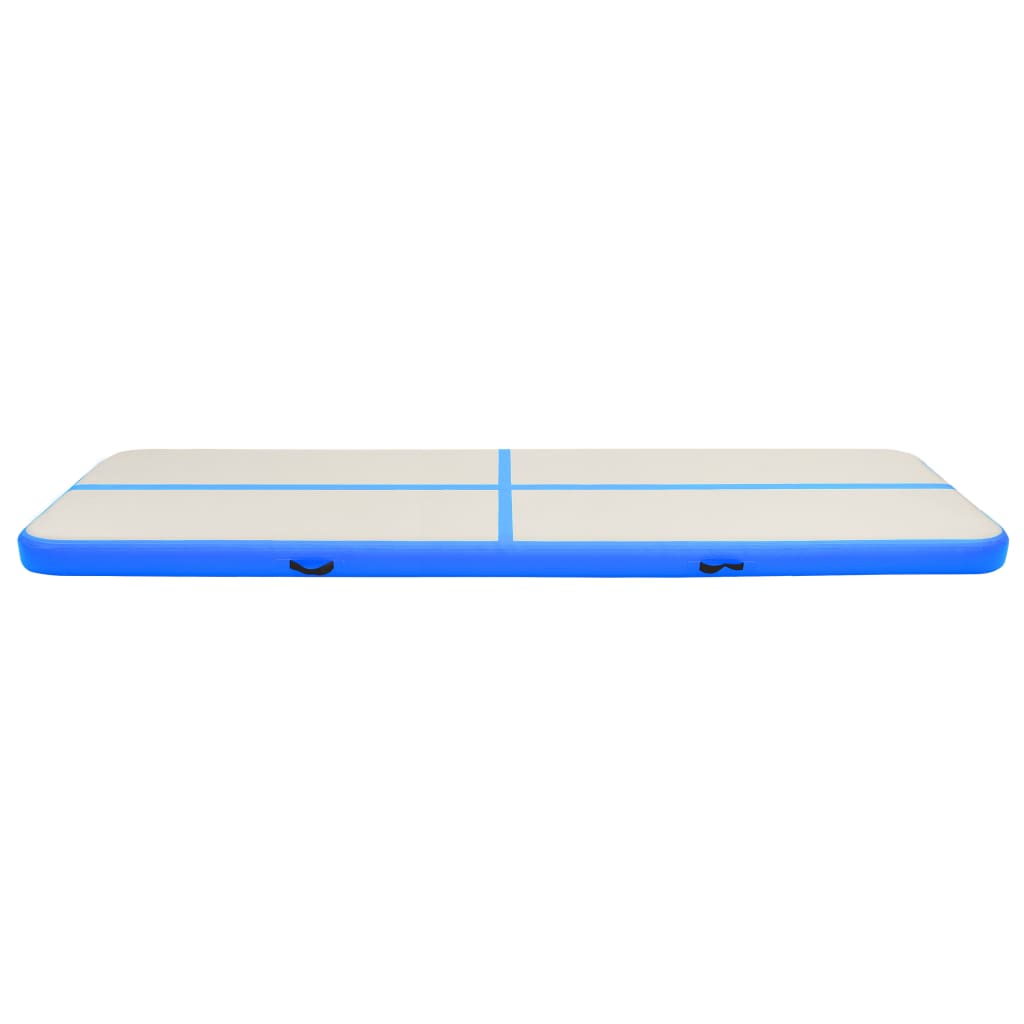 Kék pvc felfújható tornamatrac pumpával 700 x 100 x 15 cm Kék pvc felfújható tornamatrac pumpával 700 x 100 x 15 cm