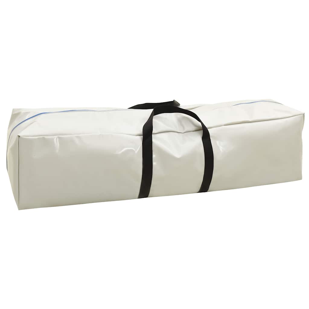 Zöld pvc felfújható tornamatrac pumpával 400 x 100 x 20 cm