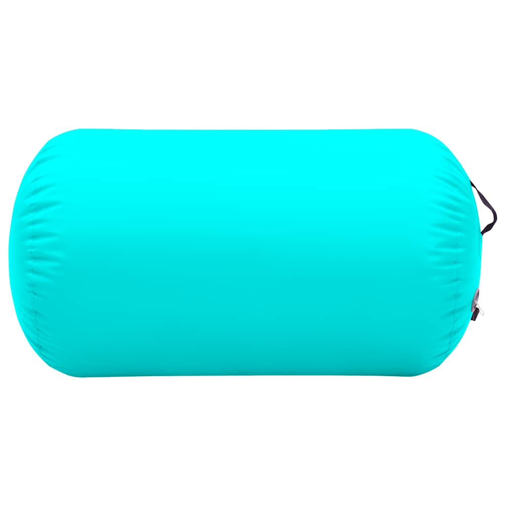 Zöld pvc felfújható tornahenger pumpával 100 x 60 cm