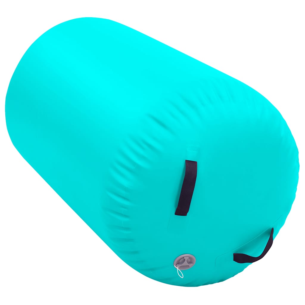 Zöld pvc felfújható tornahenger pumpával 100 x 60 cm