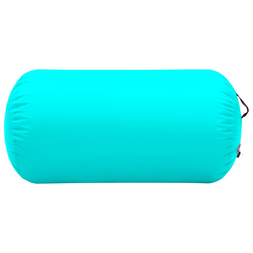 Zöld pvc felfújható tornahenger pumpával 120 x 75 cm
