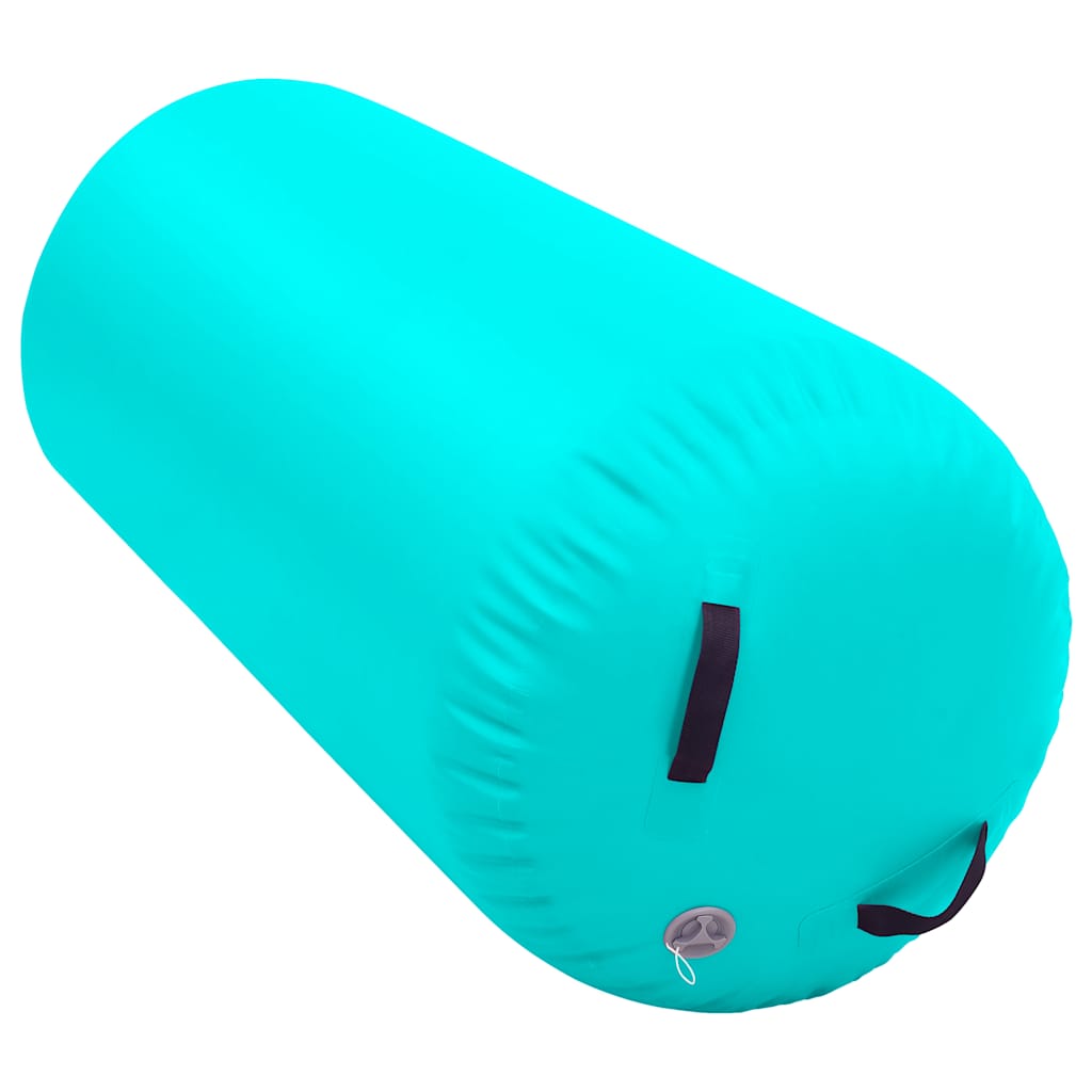 Zöld pvc felfújható tornahenger pumpával 120 x 75 cm
