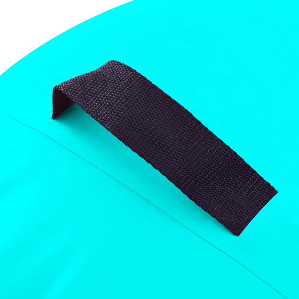 Zöld pvc felfújható tornahenger pumpával 120 x 75 cm