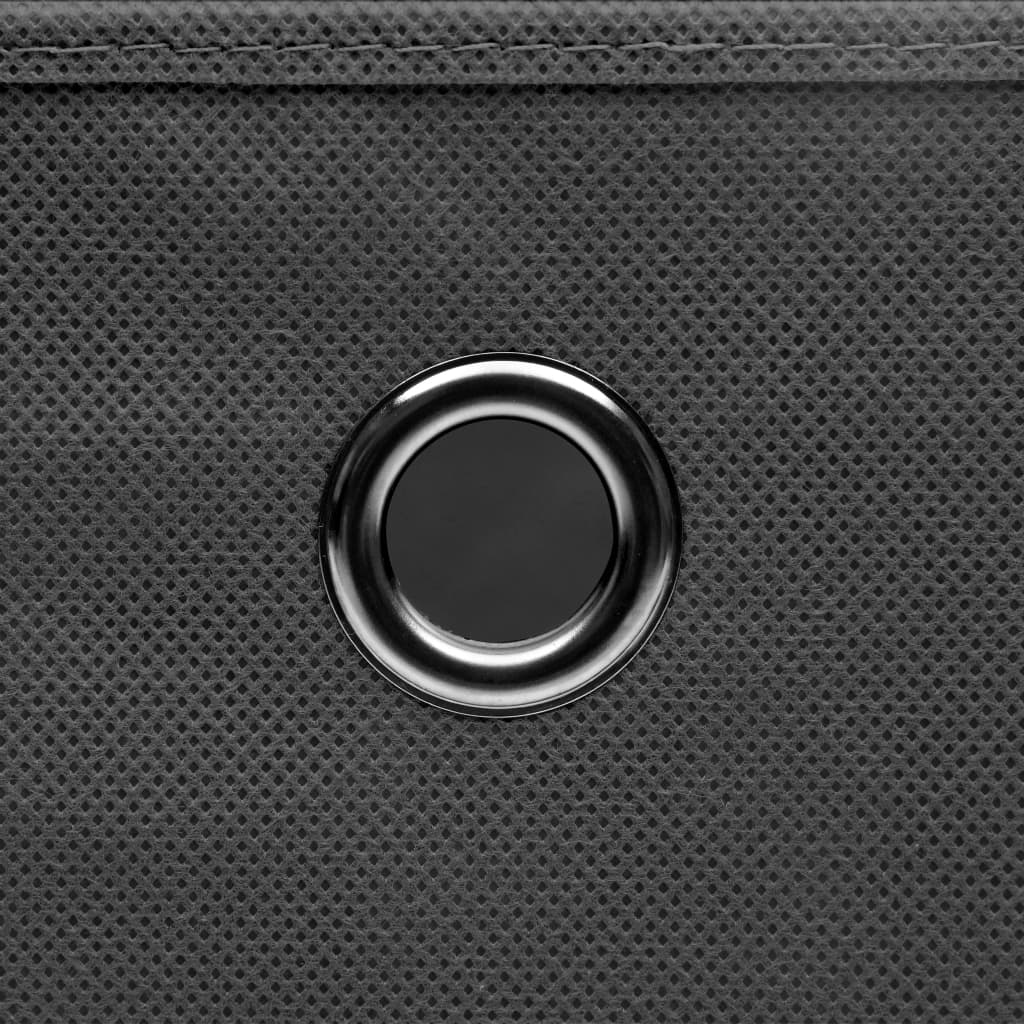 10 db szürke fedeles tárolódoboz 28 x 28 x 28 cm