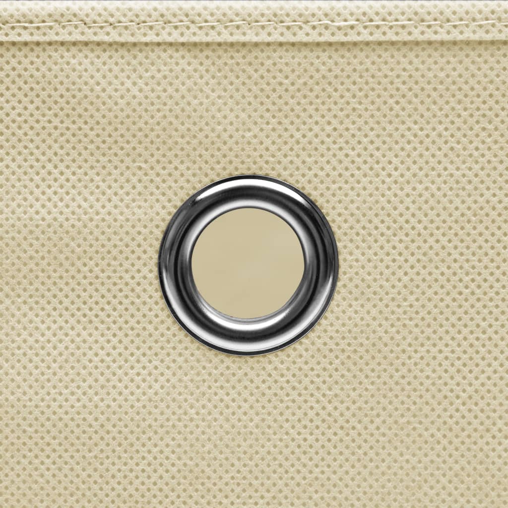 10 db krémszínű nem szőtt szövet tárolódoboz 28 x 28 x 28 cm